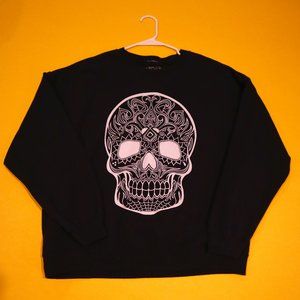 BLACK SUGAR SKULL CREW NECK